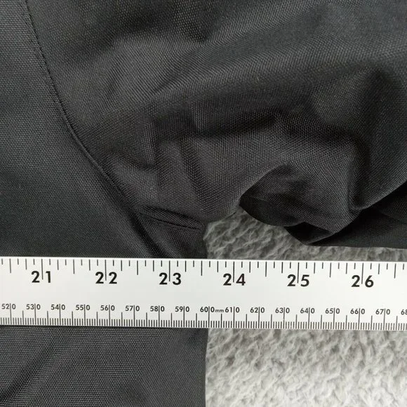 Spyder Coat Mens Medium Black Parka Hooded Waterproof‎ Fleece Lined HydroWeb